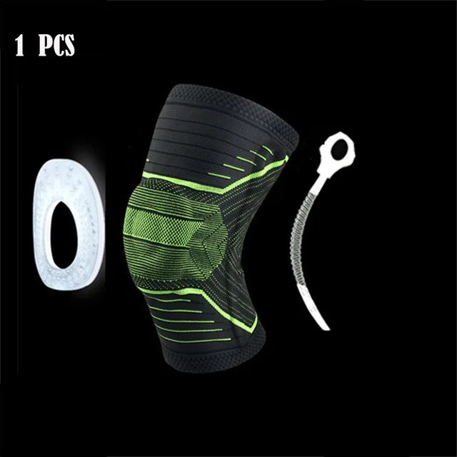 Knee Brace Compression Sleeve Non-Slip Running Hiking Soccer Basketball Meniscus Tear Arthritis Single Wrap Kneepads Knee Pads