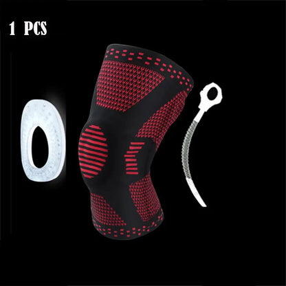 Knee Brace Compression Sleeve Non-Slip Running Hiking Soccer Basketball Meniscus Tear Arthritis Single Wrap Kneepads Knee Pads