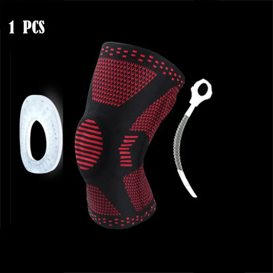 Knee Brace Compression Sleeve Non-Slip Running Hiking Soccer Basketball Meniscus Tear Arthritis Single Wrap Kneepads Knee Pads
